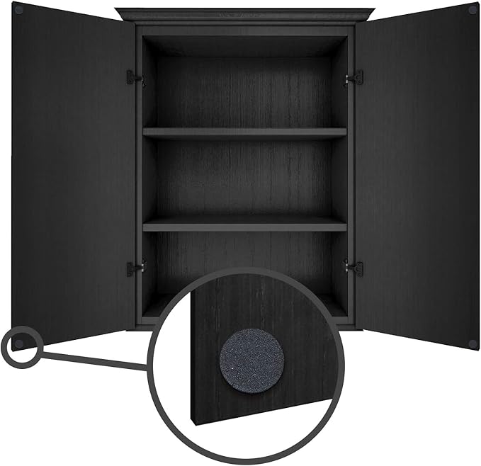 Furniture EVA Foam Pads 3/8" (10mm) Diameter Round 3M Self Adhesive Protects Kitchen Cabinets, Drawers, Desks and Furniture Against Bumps and Scratches 100 Pack - Black | Furniture Pads - TrueDesk