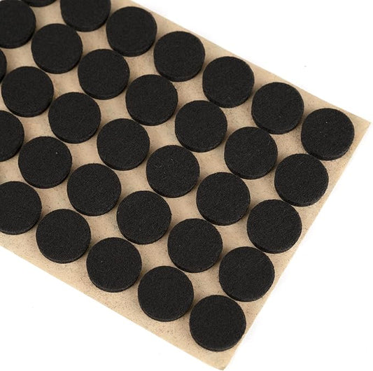 Furniture Felt Pads 3/4" (19mm) Diameter Round 3M Self Adhesive Protects Furniture and Floors Against Bumps and Scratches 140 Pack - Black | Furniture Pads - TrueDesk