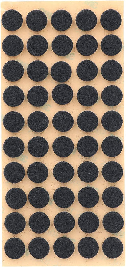 Furniture Felt Pads 3/8" (10mm) Diameter Round 3M Self Adhesive Protects Kitchen Cabinets, Drawers, Desks and Furniture Against Bumps and Scratches 100 Pack - Black | Furniture Pads - TrueDesk