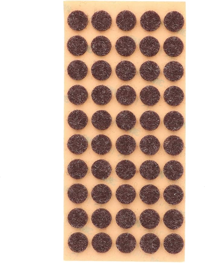Furniture Felt Pads 3/8" (10mm) Diameter Round 3M Self Adhesive Protects Kitchen Cabinets, Drawers, Desks and Furniture Against Bumps and Scratches 100 Pack - Dark Brown | Furniture Pads - TrueDesk