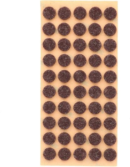 Furniture Felt Pads 3/8" (10mm) Diameter Round 3M Self Adhesive Protects Kitchen Cabinets, Drawers, Desks and Furniture Against Bumps and Scratches 100 Pack - Dark Brown | Furniture Pads - TrueDesk