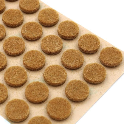 Furniture Felt Pads 3/8" (10mm) Diameter Round 3M Self Adhesive Protects Kitchen Cabinets, Drawers, Desks and Furniture Against Bumps and Scratches 100 Pack - Oak (Honey Brown) | Furniture Pads - TrueDesk