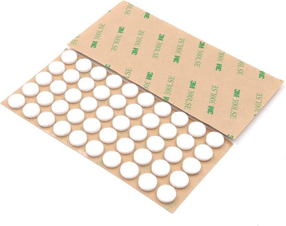 Furniture Felt Pads 3/8" (10mm) Diameter Round 3M Self Adhesive Protects Kitchen Cabinets, Drawers, Desks and Furniture Against Bumps and Scratches 100 Pack - White | Furniture Pads - TrueDesk