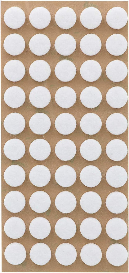 Furniture Felt Pads 3/8" (10mm) Diameter Round 3M Self Adhesive Protects Kitchen Cabinets, Drawers, Desks and Furniture Against Bumps and Scratches 100 Pack - White | Furniture Pads - TrueDesk