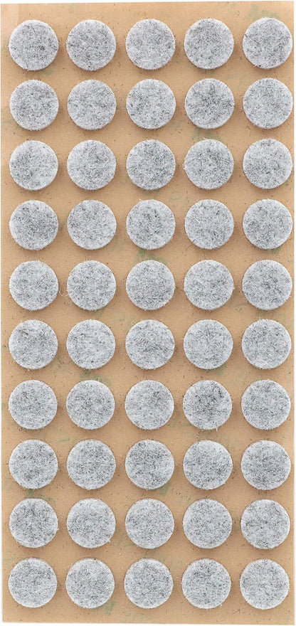 Furniture Felt Pads 3/8" (10mm) Diameter Round 3M Self Adhesive Protects Kitchen Cabinets, Drawers, Desks and Furniture Against Bumps and Scratches 200 Pack - Grey | Furniture Pads - TrueDesk