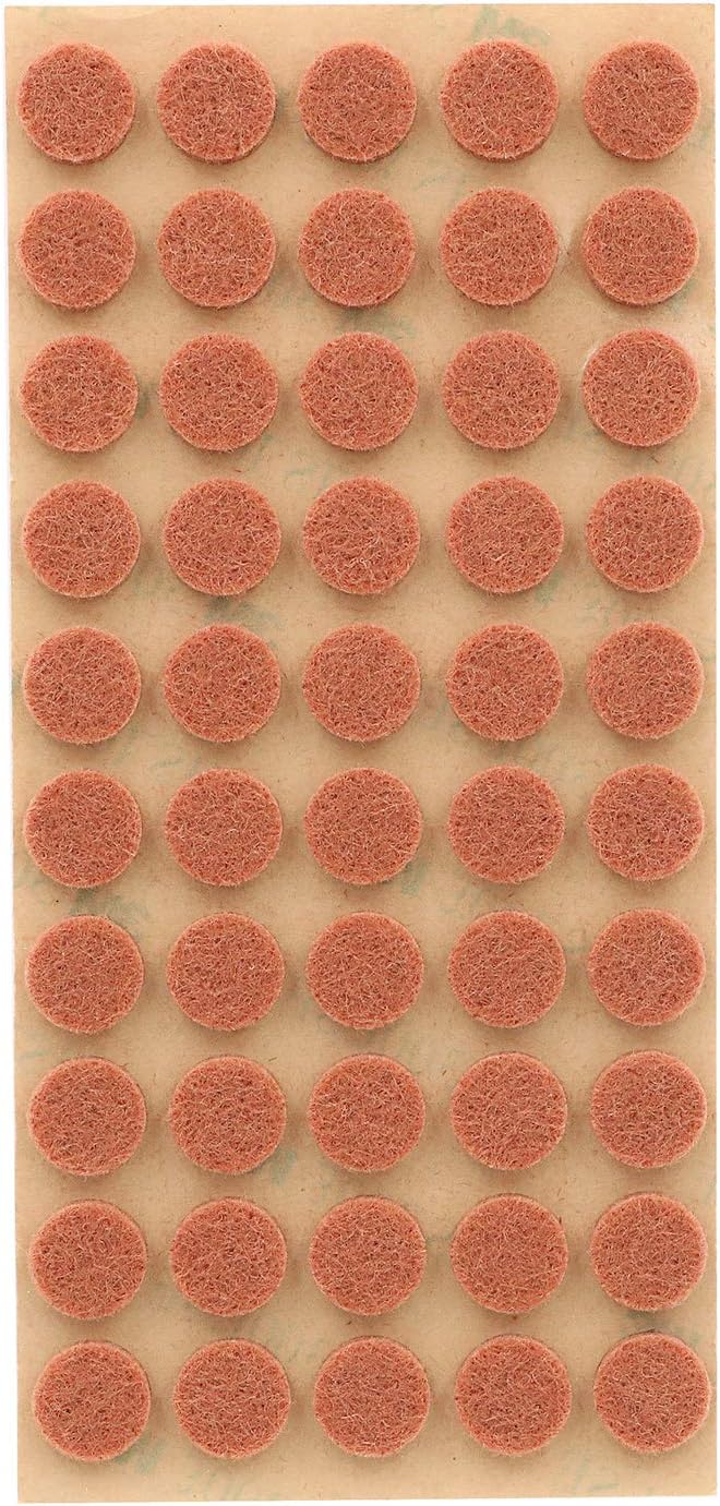 Furniture Felt Pads 3/8" (10mm) Diameter Round 3M Self Adhesive Protects Kitchen Cabinets, Drawers, Desks and Furniture Against Bumps and Scratches 200 Pack - Sienna (Maple) | Furniture Pads - TrueDesk