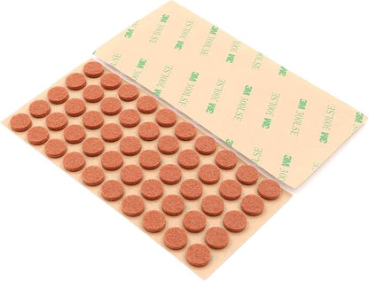 Furniture Felt Pads 3/8" (10mm) Diameter Round 3M Self Adhesive Protects Kitchen Cabinets, Drawers, Desks and Furniture Against Bumps and Scratches 200 Pack - Sienna (Maple) | Furniture Pads - TrueDesk