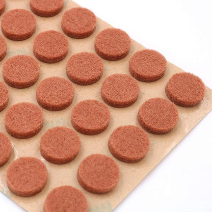 Furniture Felt Pads 3/8" (10mm) Diameter Round 3M Self Adhesive Protects Kitchen Cabinets, Drawers, Desks and Furniture Against Bumps and Scratches 200 Pack - Sienna (Maple) | Furniture Pads - TrueDesk