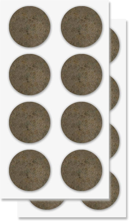 Furniture Felt Pads Brown 16 Pcs 2 inch Round Strong Self Adhesive Protectors for Hardwood Floors Laminate Flooring Furniture Feet Chair Legs Table Cabinet Couch Non Scratch Peel Stick Pad Set | Furniture Pads - TrueDesk