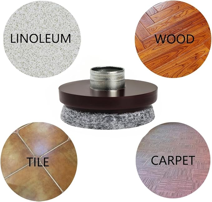 Furniture Pads Furnigear Nail On Felt Pads Heavy Duty Chair Slides for Hardwood Floor Surfaces – Floor Protectors Protect Your Hardwood Flooring from Scratches(1", 24 Pack - Brown) | Furniture Pads - TrueDesk