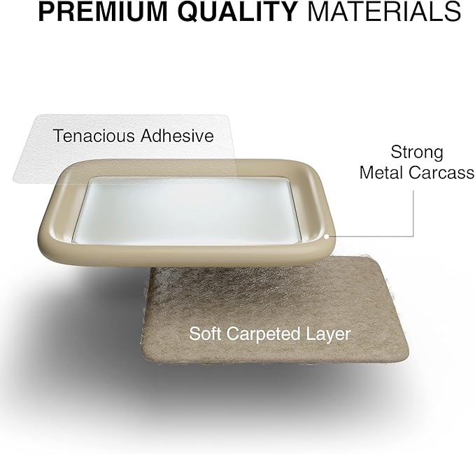 Furniture Sliders for Hardwood Floors X - Protector 12 PCS - 2” Furniture Floor Protectors – Beige Furniture Coasters – Carpeted Pads – Moving Furniture Pads Sliders! | Furniture Pads - TrueDesk