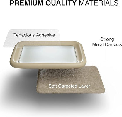 Furniture Sliders for Hardwood Floors X - Protector 12 PCS - 2” Furniture Floor Protectors – Beige Furniture Coasters – Carpeted Pads – Moving Furniture Pads Sliders! | Furniture Pads - TrueDesk