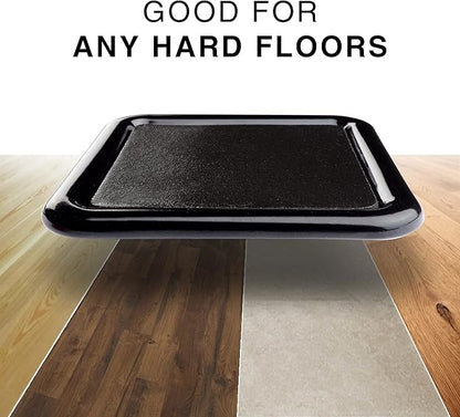 Furniture Sliders for Hardwood Floors X - Protector 12 PCS - 2” Furniture Floor Protectors – Premium Furniture Casters – Carpeted Pads – Moving Furniture Pads Sliders! | Furniture Pads - TrueDesk