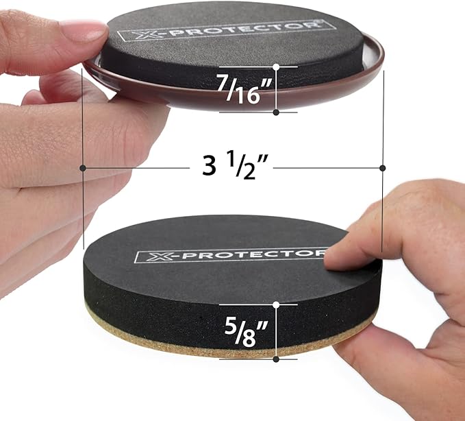 Furniture Sliders X - PROTECTOR 16 PCS – Furniture Sliders Hardwood Floors & Felt Furniture Movers – Moving Pads All Floor Types! Heavy Duty Reusable Sliders for Moving Furniture Easily & Safely! | Furniture Sliders - TrueDesk