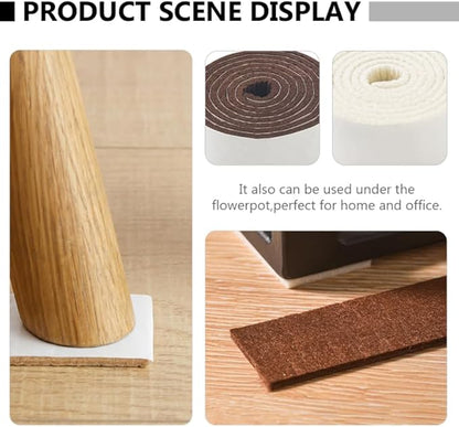 Gadpiparty 3Pcs Felt Furniture Pads Chair Floor Protectors Table Leg Floor Protectors Self - Adhesive Cuttable Furniture Felt Pads for Home Protection | Chair Pads - TrueDesk