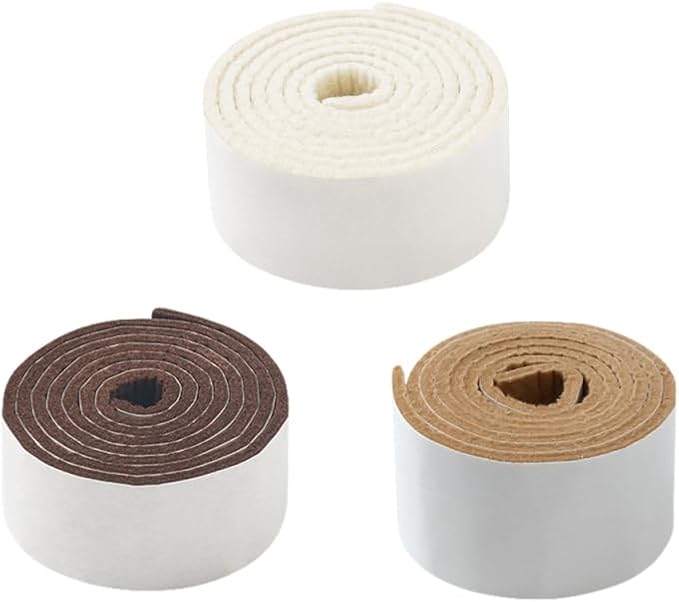 Gadpiparty 3Pcs Felt Furniture Pads Chair Floor Protectors Table Leg Floor Protectors Self - Adhesive Cuttable Furniture Felt Pads for Home Protection | Chair Pads - TrueDesk