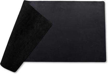 Genuine Leather Desk Pad, Office Desk Mat, Large Desk Blotter, Desk Protector, and Mouse Pad – 31.5" x 15.75" (1.8 - 2.0 mm) Black, Waterproof, Premium Quality for Desk Surface Protection and Comfort | Desk Pads Blotters - TrueDesk