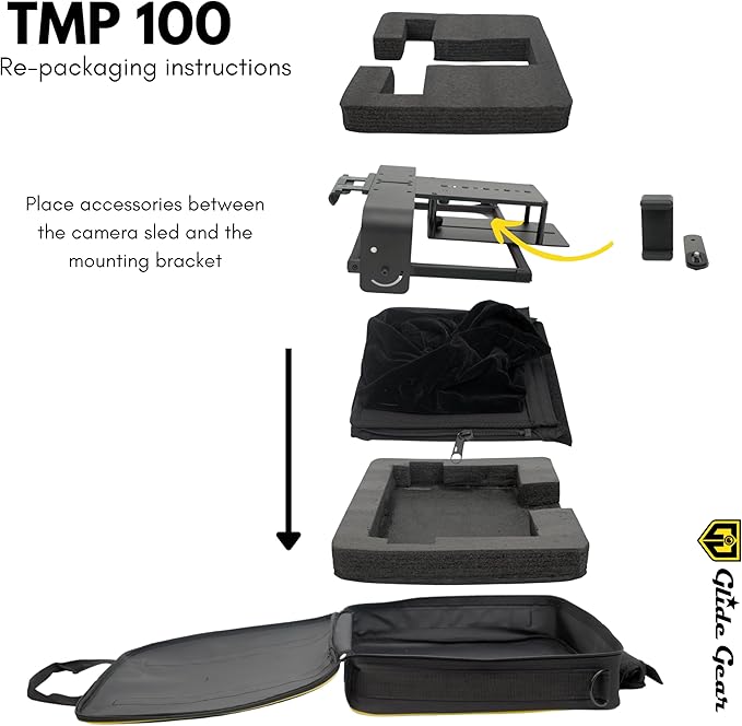 Glide Gear TMP 100 Teleprompter – DSLR, Tablet, Smartphone – 12" Glass, Carry Case, No Assembly | Teleprompters - TrueDesk