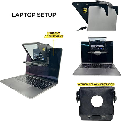 Glide Gear TMP 75 Teleprompter - Laptop, DSLR, Smartphone - Carry Case, No Assembly | Teleprompters - TrueDesk