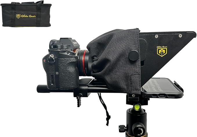 Glide Gear TMP 75 Teleprompter - Laptop, DSLR, Smartphone - Carry Case, No Assembly | Teleprompters - TrueDesk