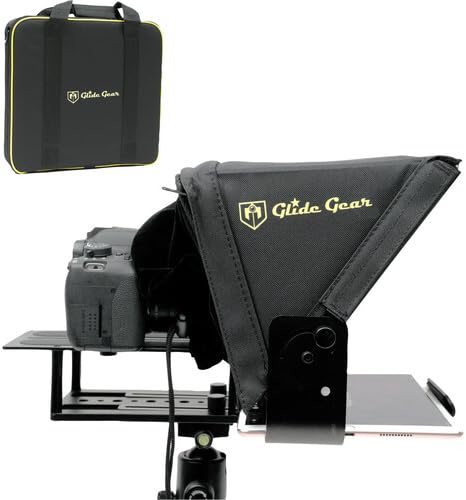 Glide Gear V2 Portable Tablet Travel Teleprompter with Carry Case | Teleprompters - TrueDesk