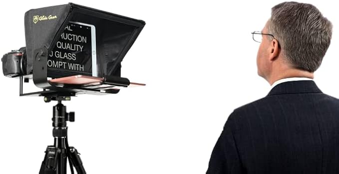 Glide Gear V2 Portable Tablet Travel Teleprompter with Carry Case | Teleprompters - TrueDesk