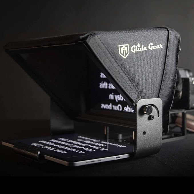 Glide Gear V2 Portable Tablet Travel Teleprompter with Carry Case | Teleprompters - TrueDesk