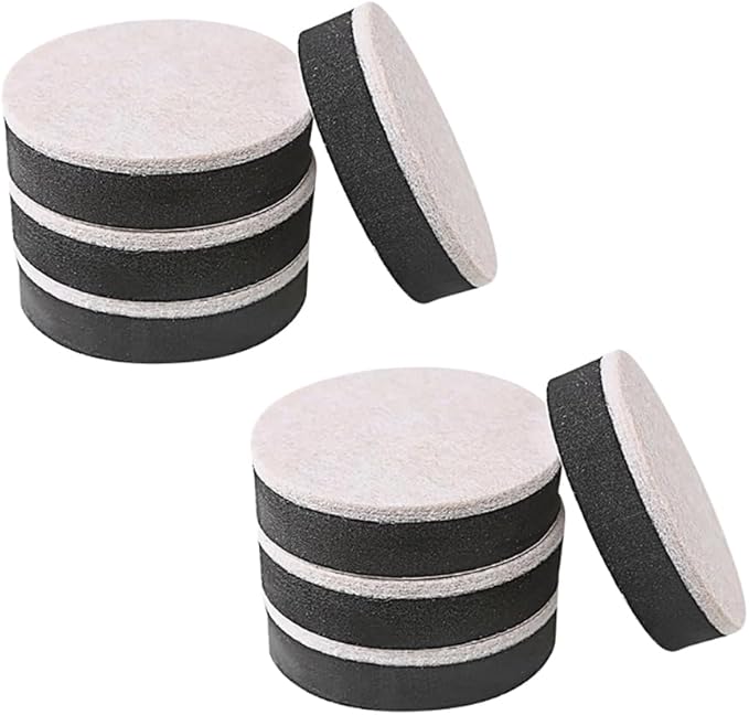 GSHLLO 8 Pcs 6 x 1.65cm Round Furniture Feet Risers Bed Leg Extension Risers Self Adhesive Furniture Felt Pads Table Riser Pads Cabinet Leg Floor Protectors for Sofa Desk | Bed Risers - TrueDesk