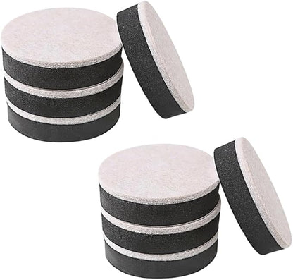 GSHLLO 8 Pcs 6 x 1.65cm Round Furniture Feet Risers Bed Leg Extension Risers Self Adhesive Furniture Felt Pads Table Riser Pads Cabinet Leg Floor Protectors for Sofa Desk | Bed Risers - TrueDesk