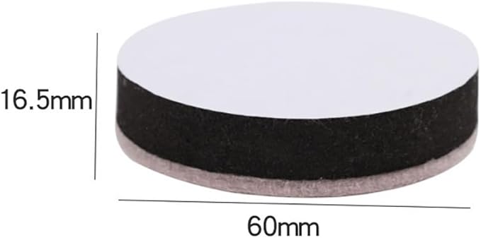 GSHLLO 8 Pcs 6 x 1.65cm Round Furniture Feet Risers Bed Leg Extension Risers Self Adhesive Furniture Felt Pads Table Riser Pads Cabinet Leg Floor Protectors for Sofa Desk | Bed Risers - TrueDesk