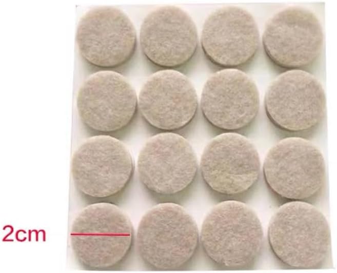 GSHLLO 96 Pcs 2cm Round Felt Furniture Pads Anti Scratch Floor Protectors Self Adhesive Chair Leg Pads Felt Furniture Feet Sliders Small Sticky Table Pads | Chair Pads - TrueDesk