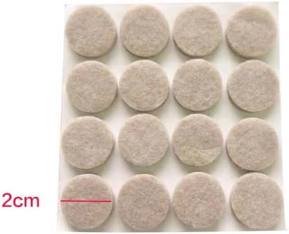 GSHLLO 96 Pcs 2cm Round Felt Furniture Pads Anti Scratch Floor Protectors Self Adhesive Chair Leg Pads Felt Furniture Feet Sliders Small Sticky Table Pads | Chair Pads - TrueDesk