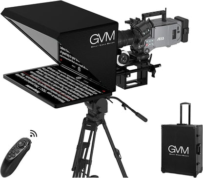 GVM Teleprompter Kit for Digital Cameras/camcorders Portable 18.5'' Teleprompter Kit with Remote Control & App,with 18.5" Android All - in - One Monitor and Carry Case | Teleprompters - TrueDesk