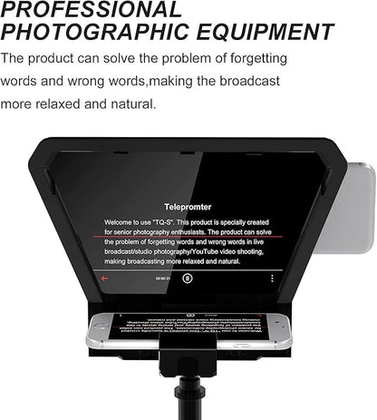GVM Teleprompter Portable for iPad, Tablet, Smartphone & DSLR Cameras, Teleprompter Kit with Remote Control & Flexible Holder, teleprompter for Smartphone APP Compatible with iOS/Android | Teleprompters - TrueDesk