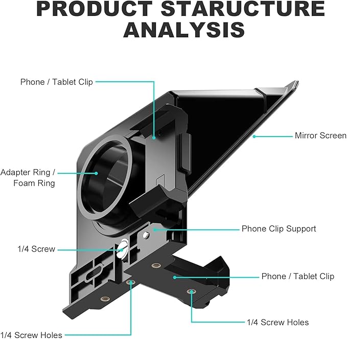GVM Teleprompter Portable for iPad, Tablet, Smartphone & DSLR Cameras, Teleprompter Kit with Remote Control & Flexible Holder, teleprompter for Smartphone APP Compatible with iOS/Android | Teleprompters - TrueDesk