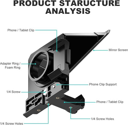 GVM Teleprompter Portable for iPad, Tablet, Smartphone & DSLR Cameras, Teleprompter Kit with Remote Control & Flexible Holder, teleprompter for Smartphone APP Compatible with iOS/Android | Teleprompters - TrueDesk