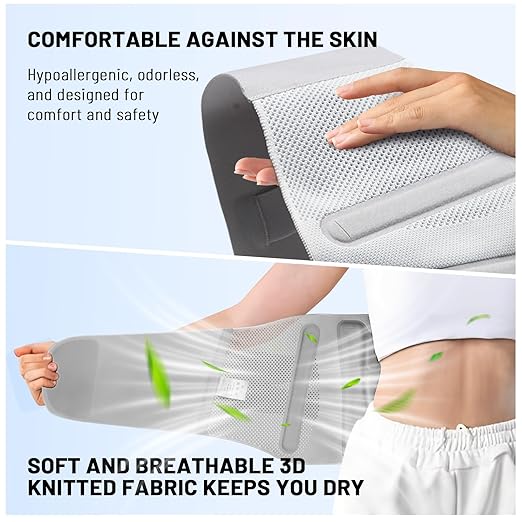 Heavy - Duty Adjustable Back Brace - Size XL(Belly 45.3 - 53.1 in), Features Removable Triangle Support Pad,Steel Stays,Spring,and 4 Soft Support Strips,Ideal for Daily Activities and Workouts. | Lumbar Supports - TrueDesk
