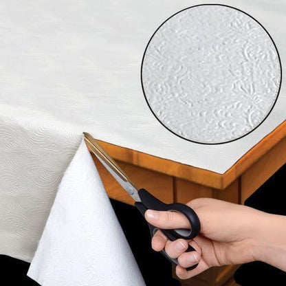 Home Bargains Plus Quilted Heavy Duty Table Pad Protector with Flannel Backing, Cut to Fit, Heat Resistant, Wipe Clean, Protects Table from Spills and Scratches, White, 52” x 168” Rectangle | Table Pads - TrueDesk