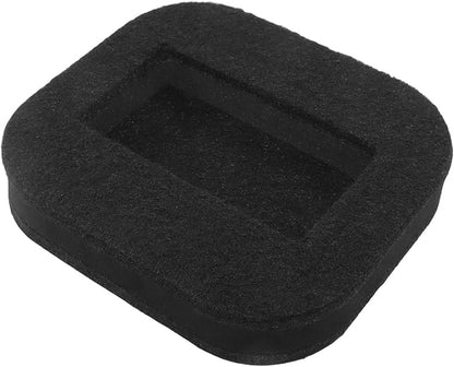 Hordion 5 PCS Felt Furniture Coasters Caster Cups, Office Chair Wheel Stoppers to Prevent Sliding, Felt Bottom Furniture Pads for Hardwood Floors, Black | Furniture Cups - TrueDesk