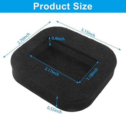 Hordion 5 PCS Felt Furniture Coasters Caster Cups, Office Chair Wheel Stoppers to Prevent Sliding, Felt Bottom Furniture Pads for Hardwood Floors, Black | Furniture Cups - TrueDesk