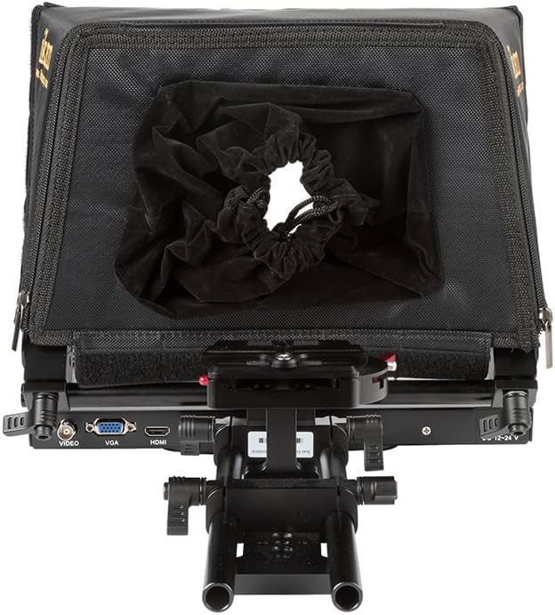 Ikan 12 - inch Portable Teleprompter Kit, Adjustable Glass Frame, Easy to Assemble, Extreme Clarity (PT1200) - Black | Teleprompters - TrueDesk