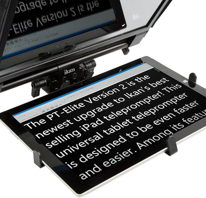 Ikan 22 - inch Elite Universal Large Tablet Teleprompter for Surface Pro & iPad Pro, Beam Splitter 70/30 Glass w/Remote (PT - Elite - PRO - RC) - Black | Professional Video Accessories - TrueDesk