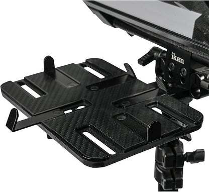 Ikan Elite Tablet Teleprompter, w/Remote for Light Stands, Supports Ipad, Android, and Windows Tablets, Foldable Glass Frame (PT - Elite - LS - RC) - Black | Professional Video Accessories - TrueDesk