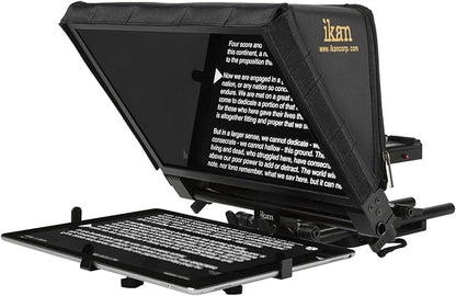 Ikan Elite Universal Large Tablet Teleprompter for Surface Pro & Ipad Pro, Beam Splitter 70/30 Glass (PT - Elite - PRO) - Black | Stands - TrueDesk