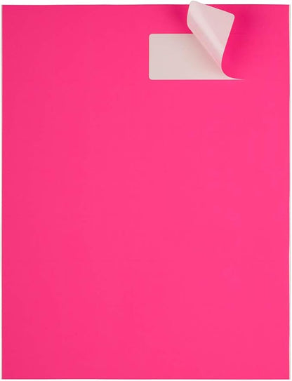 JAM Paper® Address Labels - 1 1/3 x 4 in - Neon Pink - 14 Labels per Sheet, 126 Per Pack | Address Labels - TrueDesk