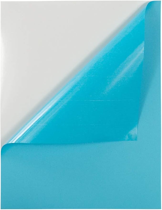 JAM PAPER Full Sheet Shipping Labels - Printable Sticker Paper - 8 1/2 x 11 - Blue - 10 Full Pages/Pack | Laser Inkjet Printer Labels - TrueDesk