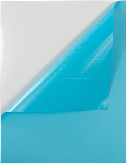 JAM PAPER Full Sheet Shipping Labels - Printable Sticker Paper - 8 1/2 x 11 - Blue - 10 Full Pages/Pack | Laser Inkjet Printer Labels - TrueDesk