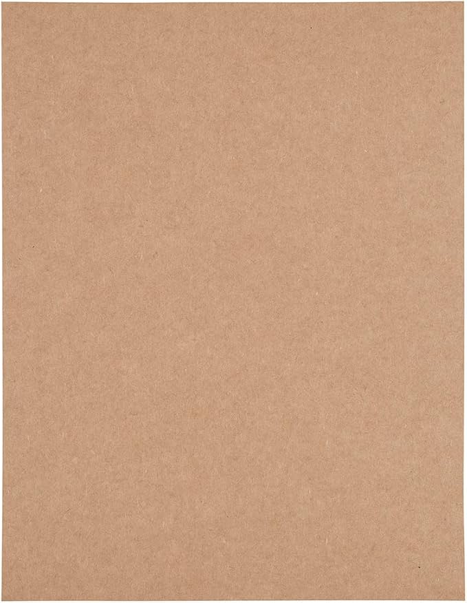 JAM PAPER Full Sheet Shipping Labels - Printable Sticker Paper - 8 1/2 x 11 - Brown Kraft - 10 Full Pages/Pack | Laser Inkjet Printer Labels - TrueDesk
