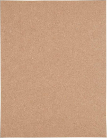 JAM PAPER Full Sheet Shipping Labels - Printable Sticker Paper - 8 1/2 x 11 - Brown Kraft - 10 Full Pages/Pack | Laser Inkjet Printer Labels - TrueDesk
