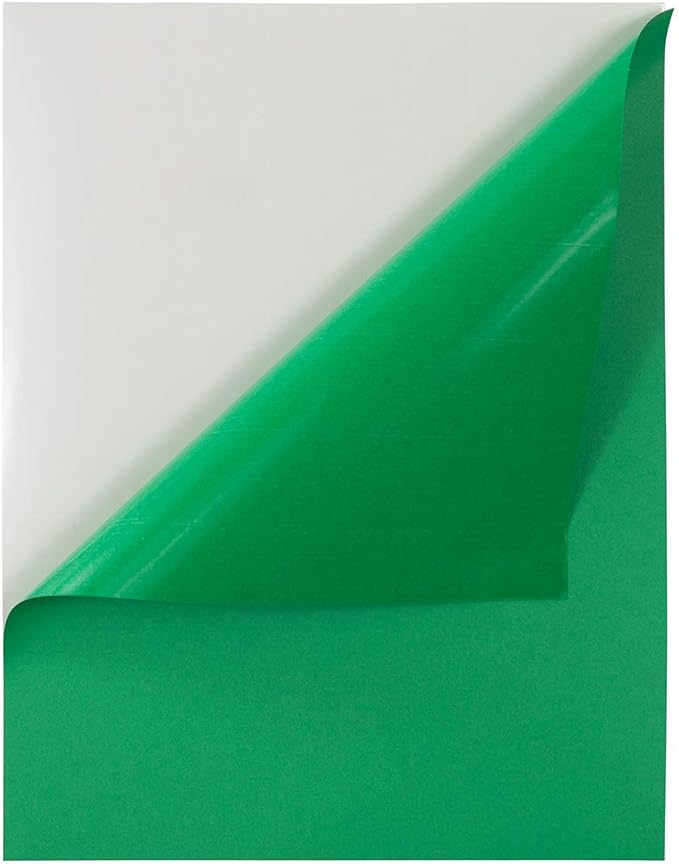JAM PAPER Full Sheet Shipping Labels - Printable Sticker Paper - 8 1/2 x 11 - Green - 10 Full Pages/Pack | Address Labels - TrueDesk